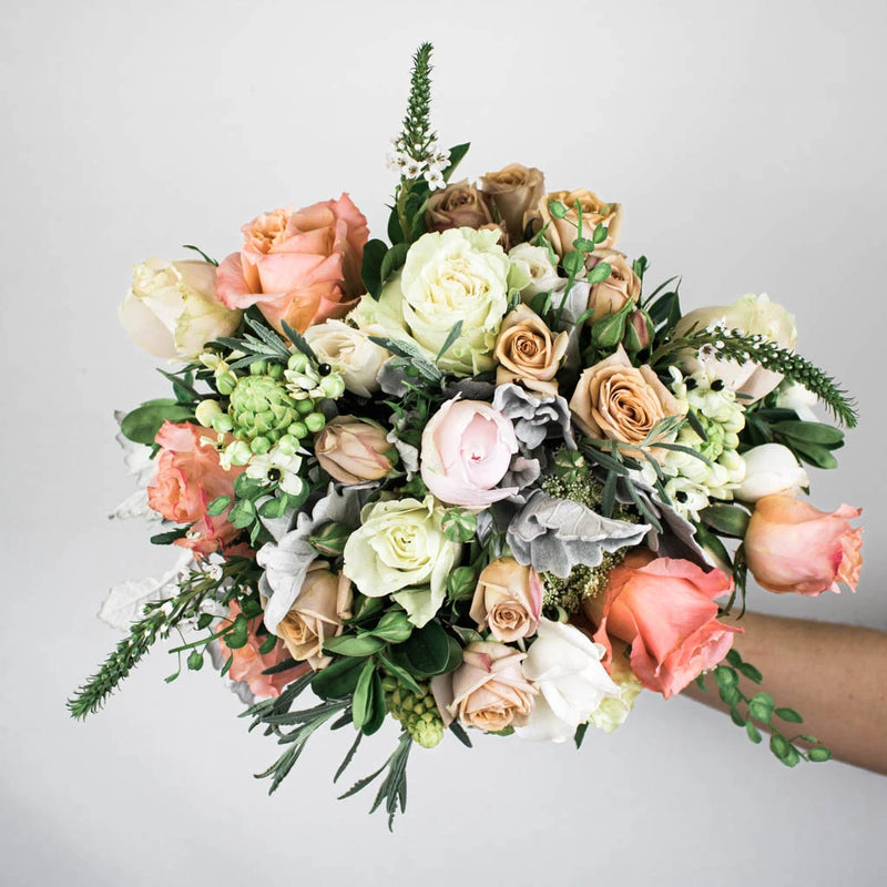 Victorian Peach Flower in Hand