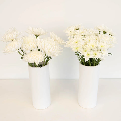 Wedding White Dahlia Style Cremon Pack Stem - Image