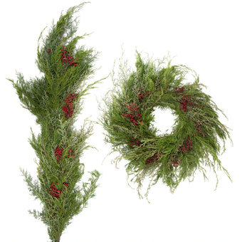 Whimsy Winter Wreath and Garland Combo Pack Flatlay