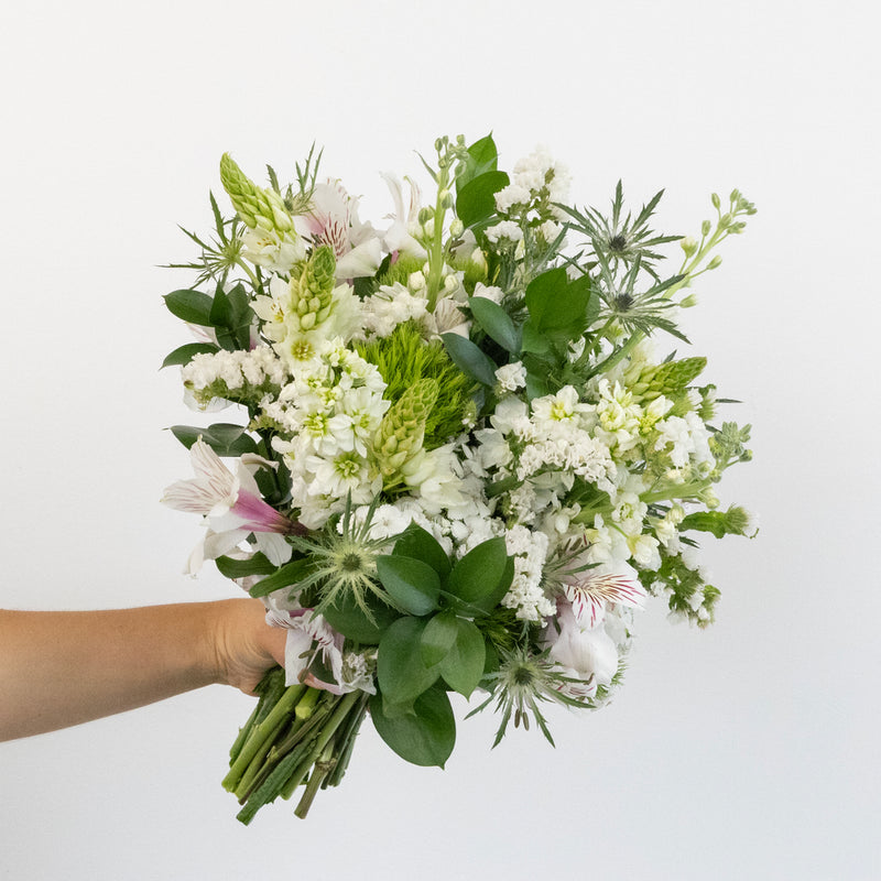 White Blooming Flower Bouquet Close Up - Image