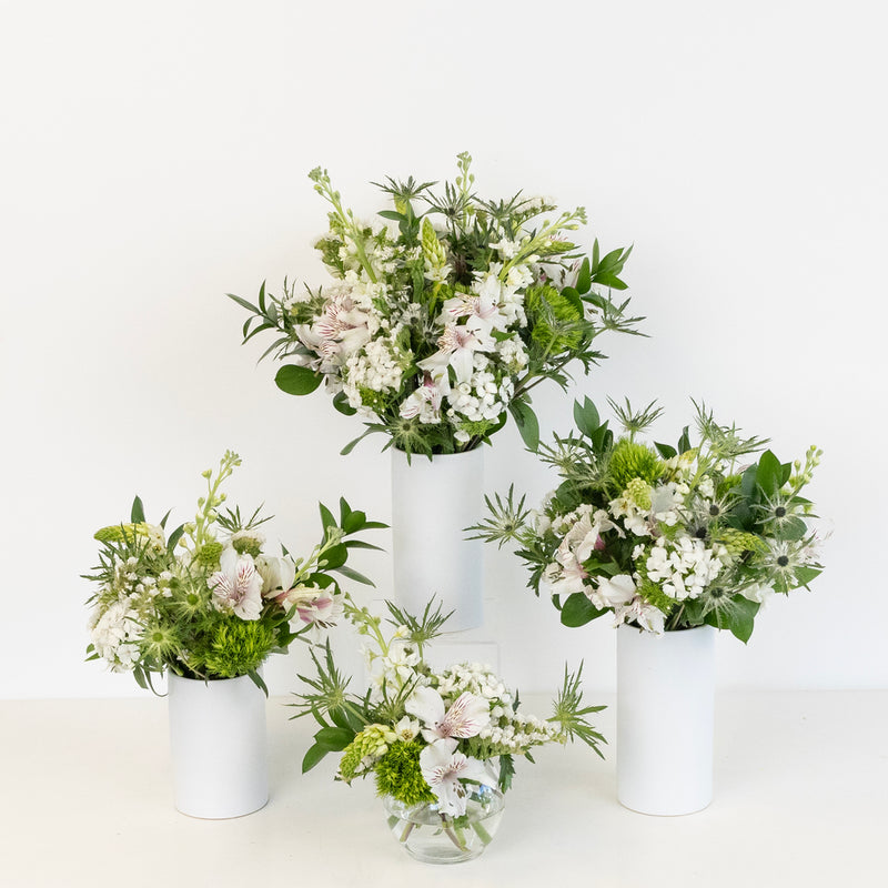 White Blooming Flower Centerpieces Close Up - Image