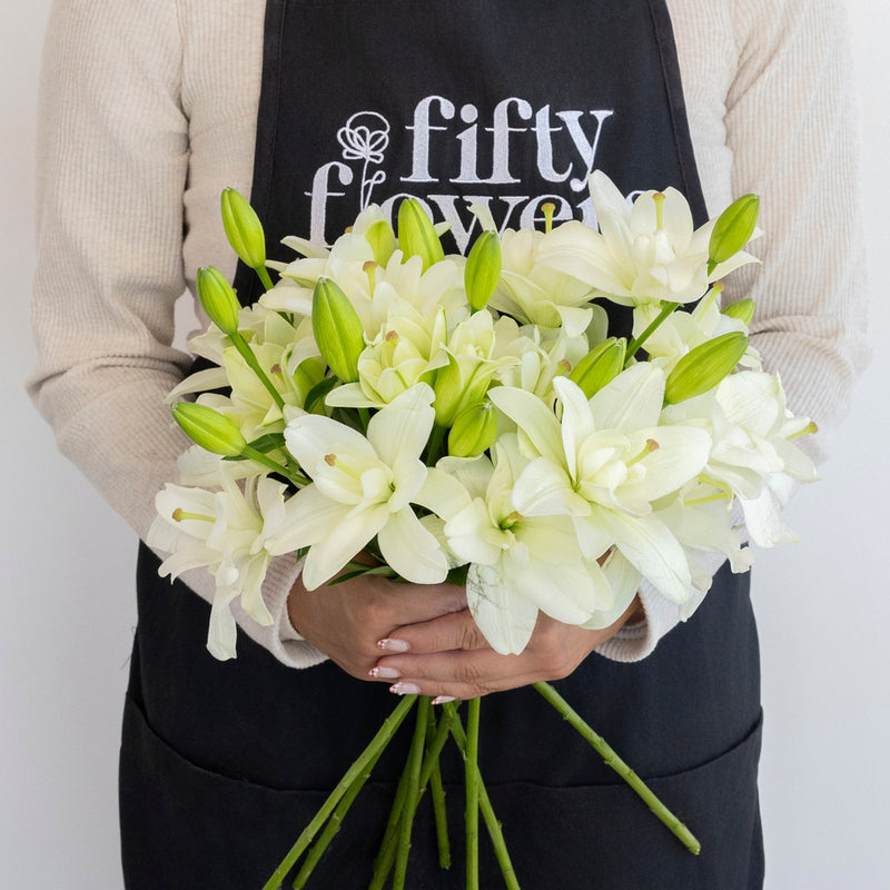 white and yellow lily bouquet Buy Wholesale White Butterfly Lily Flower in Bulk