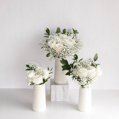White Dream Wedding Centerpiece Vase - Image
