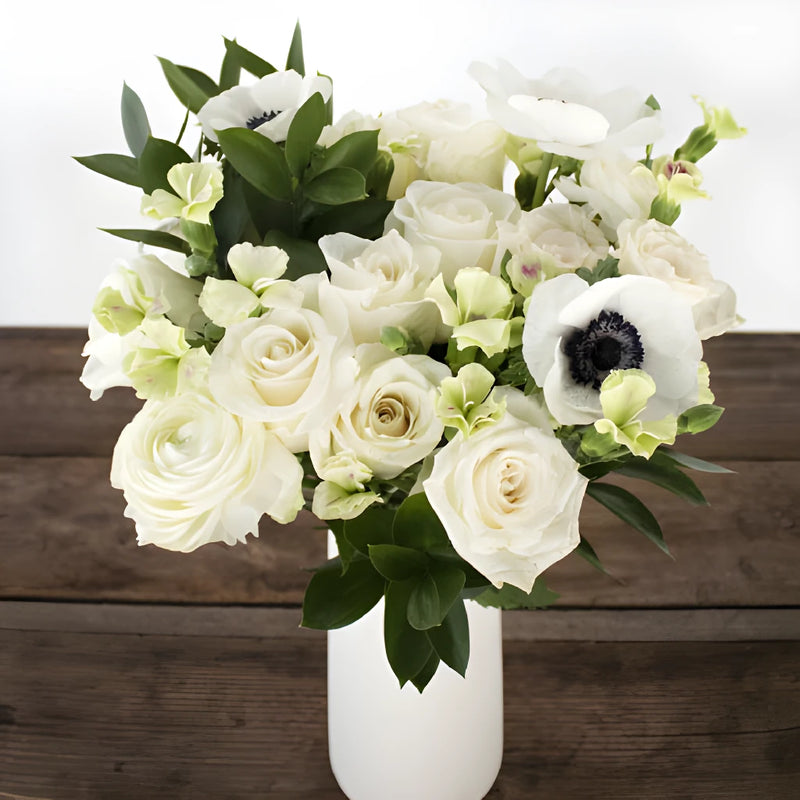 White Mother's Day Flower Bouquet