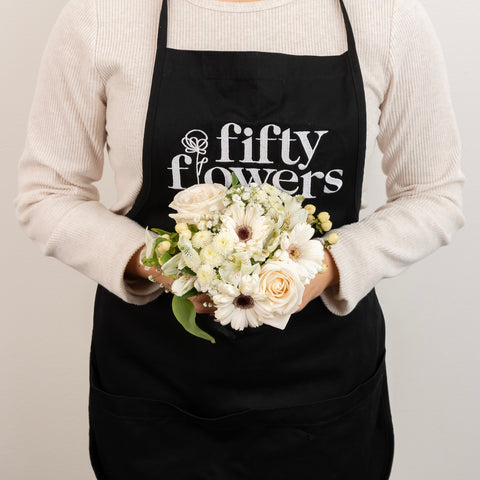 White Themed Event Flower Centerpieces Vase - Image