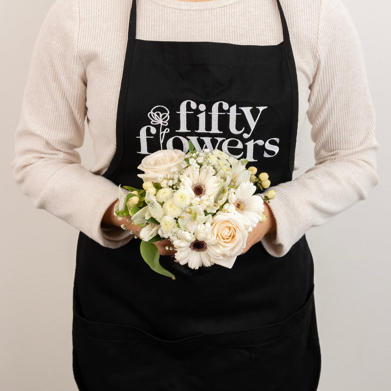 White Themed Event Flower Centerpieces Vase - Image