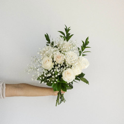 White Wedding Bells Flower Diy Combos Hand - Image