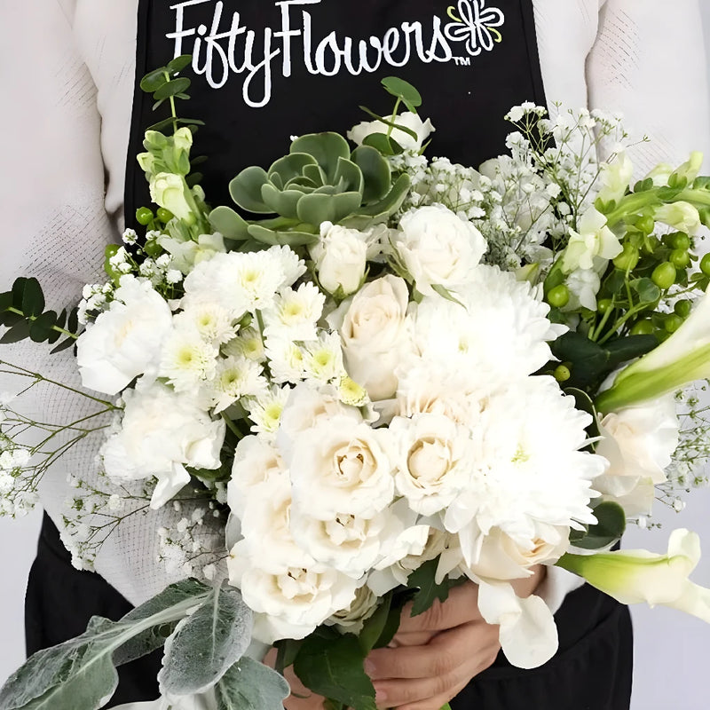 White Wedding Table Decoration Vase - Image