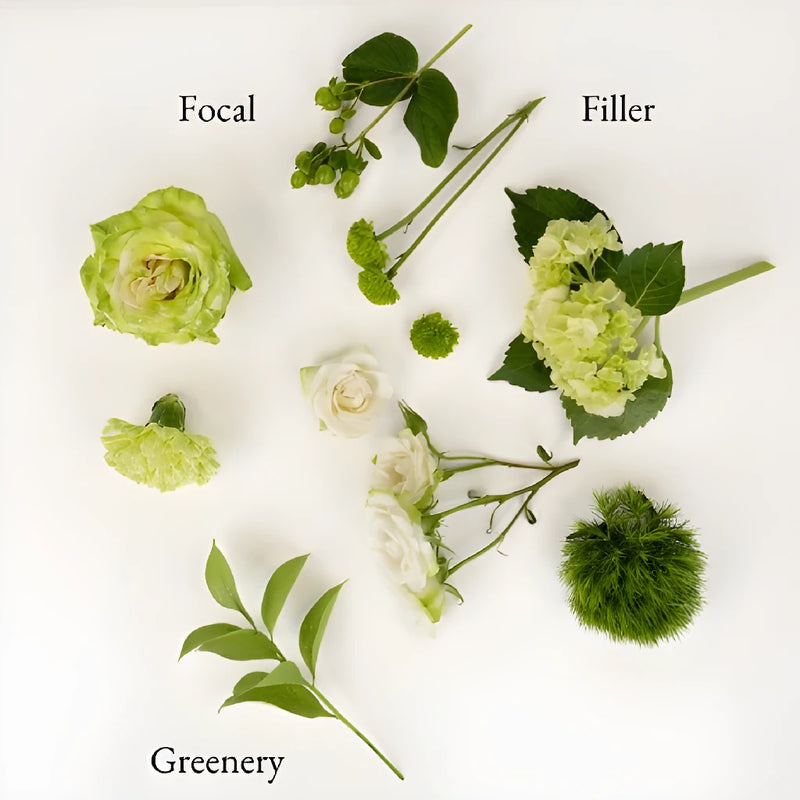 Wicked Green Bouquet Bar Flower Kit Apron - Image