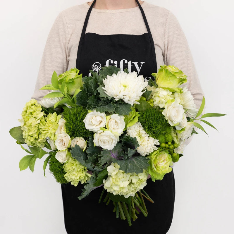 Wicked Green Flower Centerpieces Apron - Image