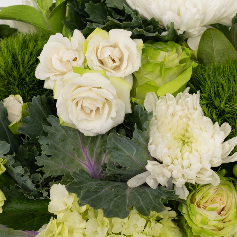 Wicked Green Flower Centerpieces Close Up - Image