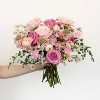 Wicked Pink Flower Bouquet Hand - Image