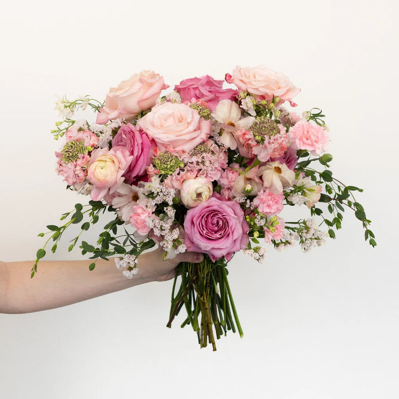 Wicked Pink Flower Bouquet Hand - Image
