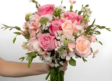Wicked Pink Flower Bouquet Close Up - Image