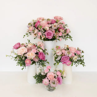 Wicked Pink Flower Centerpieces Hand - Image