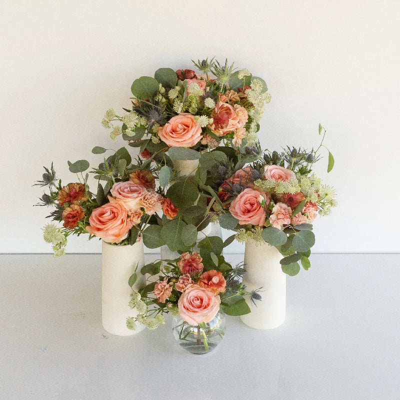 Wild And Rustic Flower Centerpiece Close Up - Image