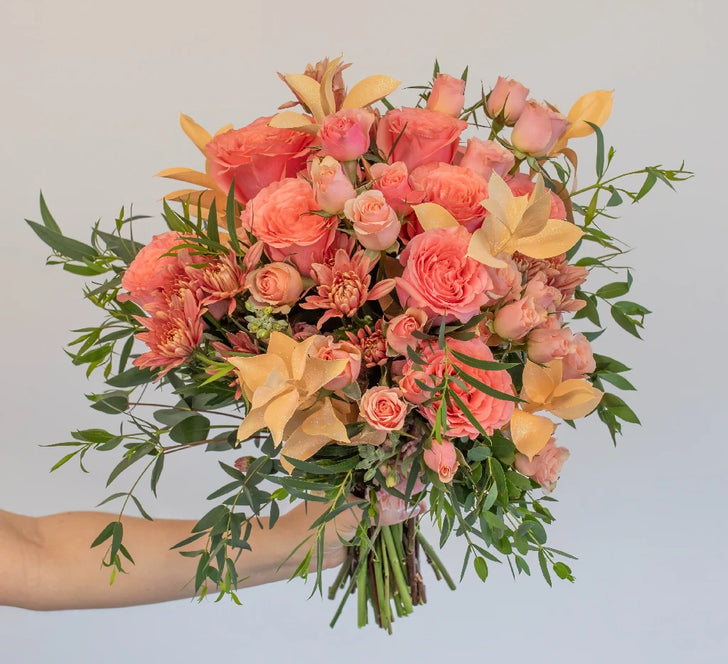 Wild Peach Diy Flower Kit Hand - Image