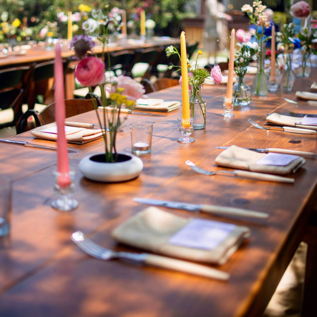 Wildflower Backyard Spring Wedding