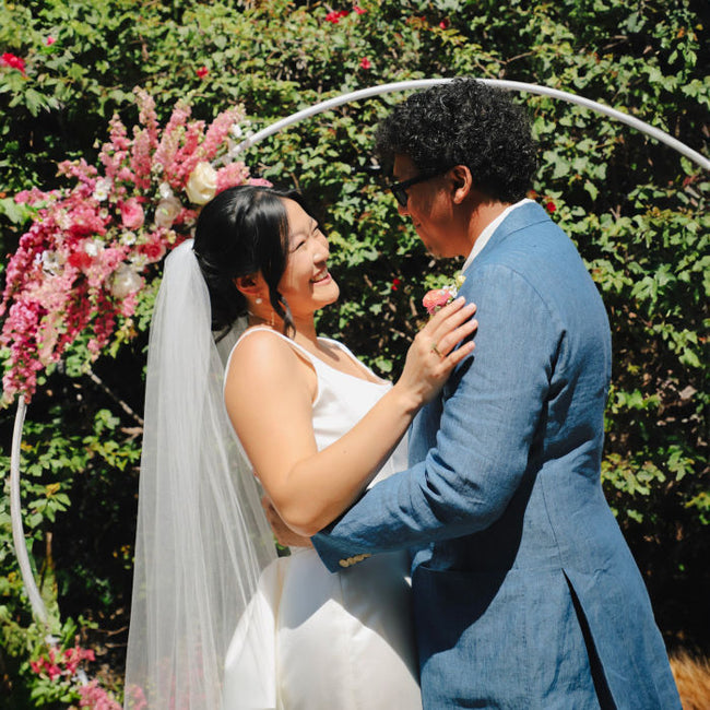 Wildflower Backyard Spring Wedding