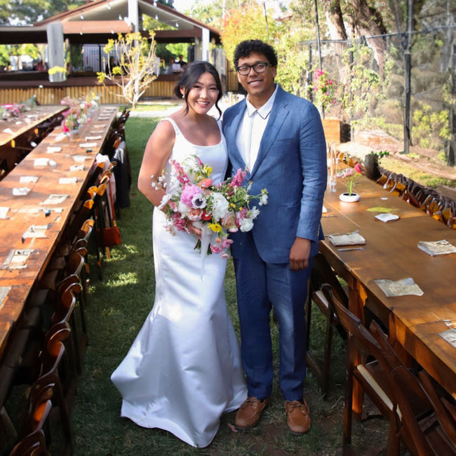 Wildflower Backyard Spring Wedding