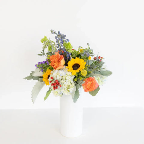 Wildflower Bulk Flower Bouquet Vase - Image