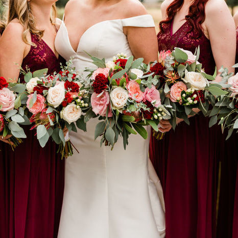 Buy Wholesale Burgundy and Blush Romantic Winter Wedding in Bulk
