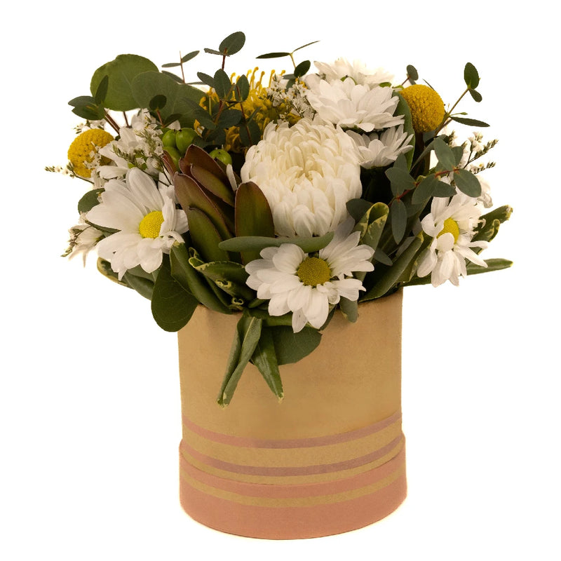 Yellow And White Daisy Delight Flower Arrangement Close Up - Image