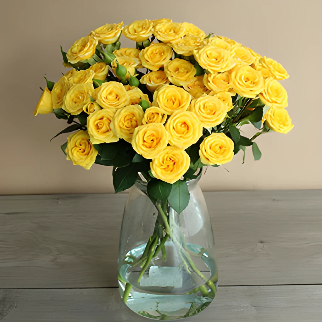 yellow-babe-spray-rose-