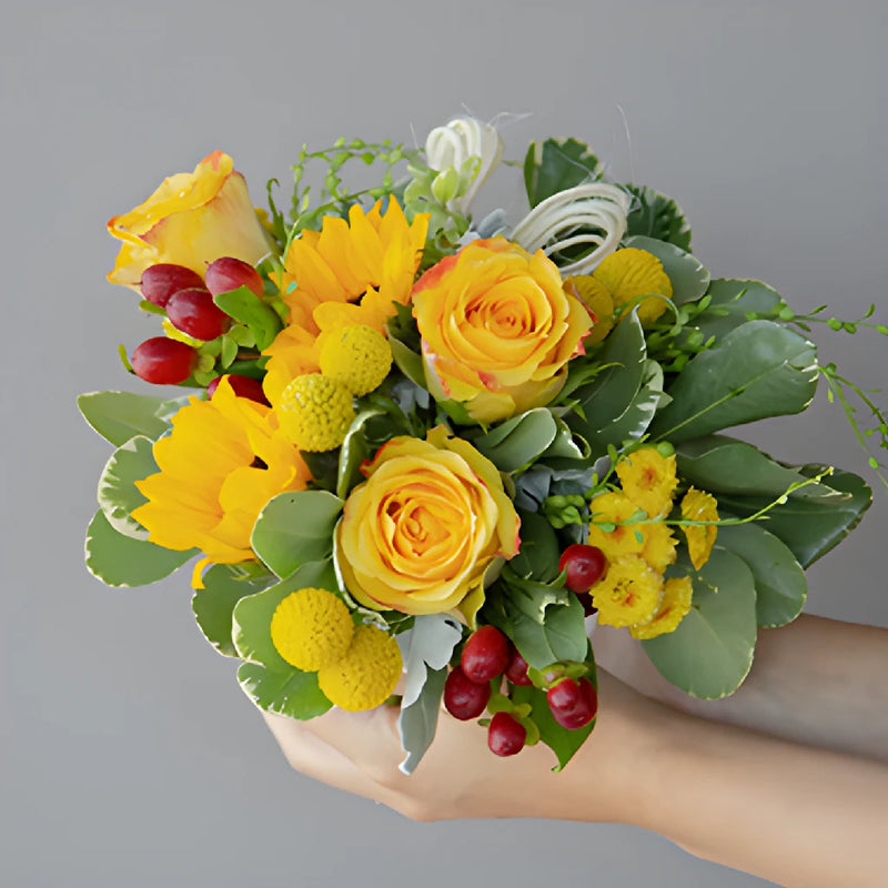 Yellow Themed Event Flower Centerpieces