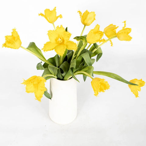 Yellow Valerie Frill Tulip Vase - Image