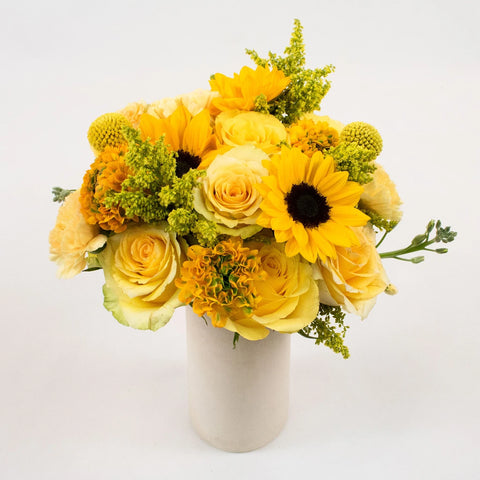 Zanzibar Yellow Bouquet Bunch In Vase