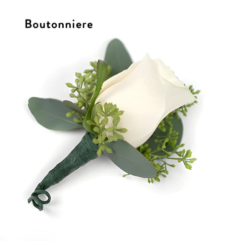 Enchanted Boutonniere and Corsage Wedding Package