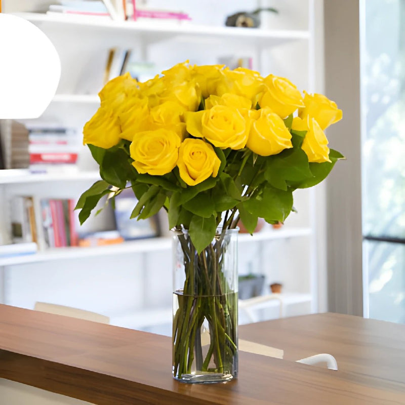Fresh European Cut Yellow Roses For Your House