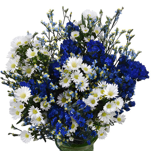 Hues of Blue Filler Flower Centerpiece