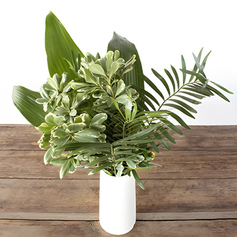 Lake greenery mix bouquet in a vase