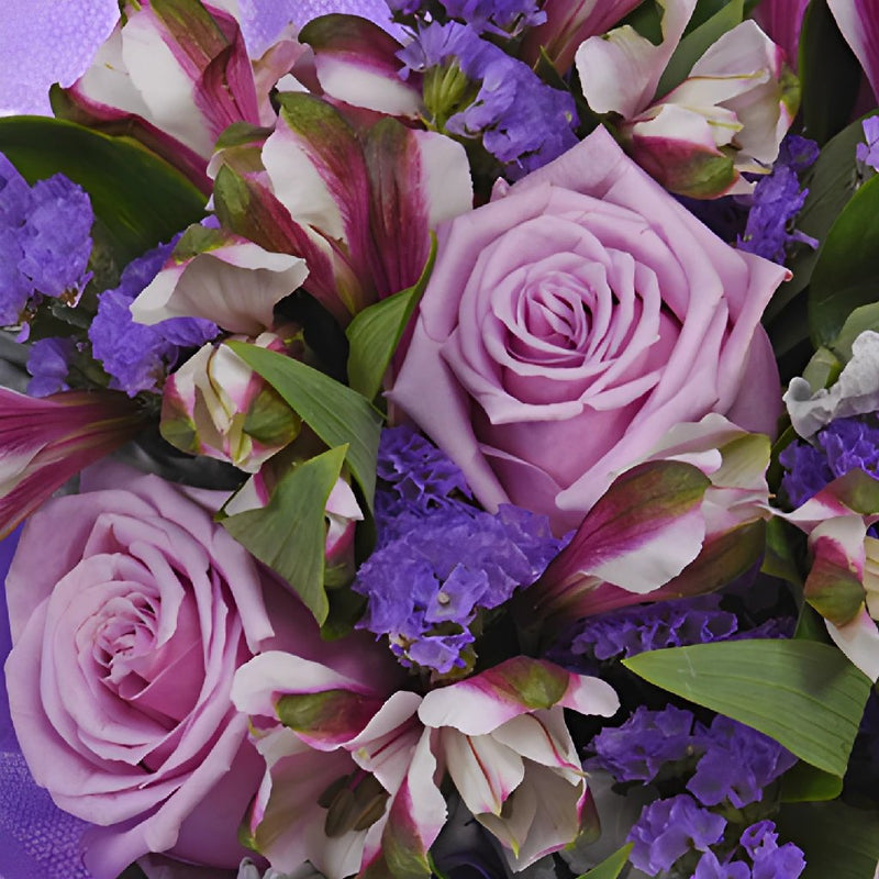 Monochromatic Lavender Bouquetta Centerpieces