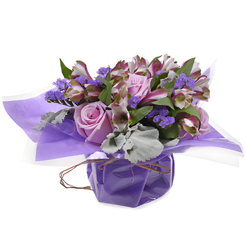 Monochromatic Lavender Bouquetta Centerpieces