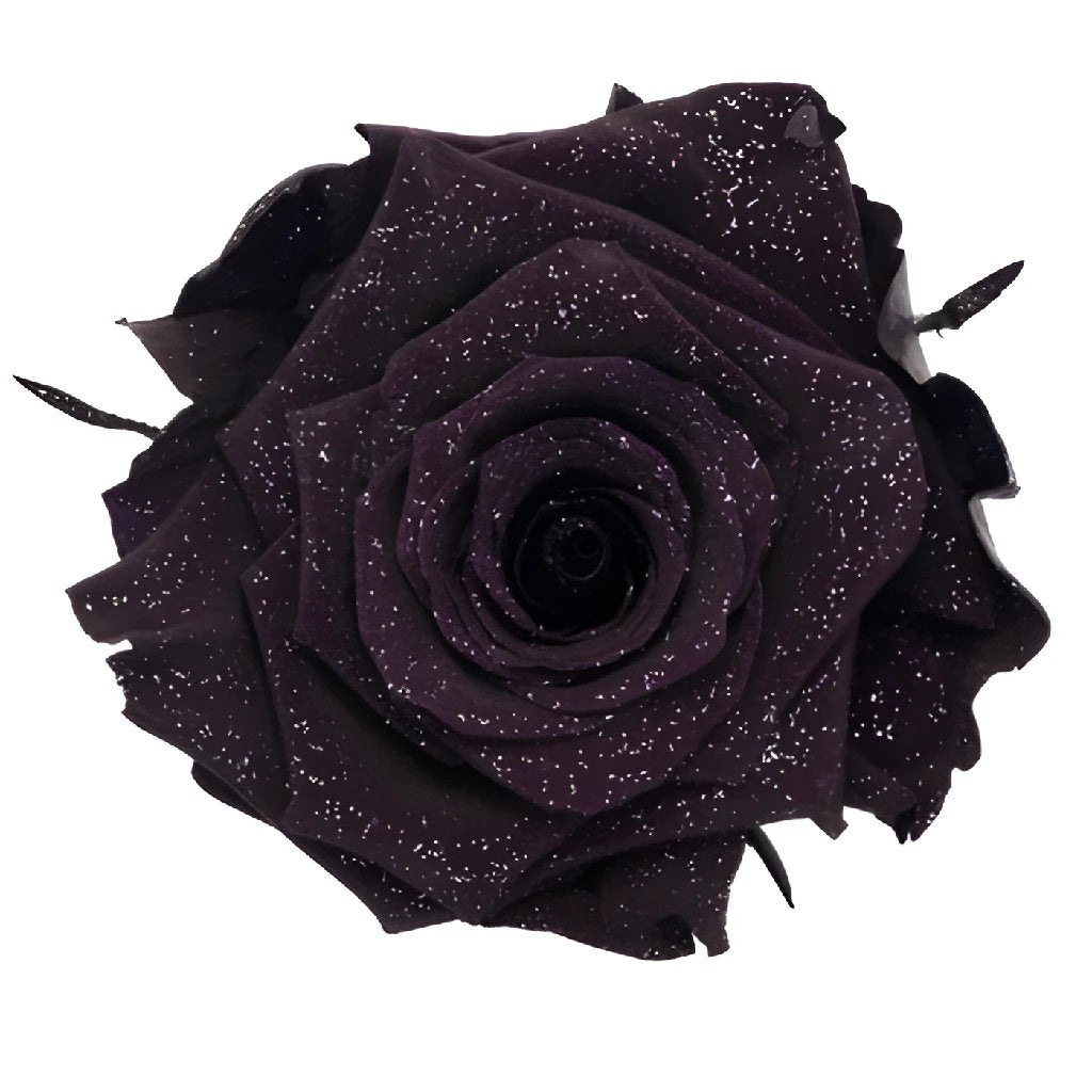 Buy Wholesale Preserved Metalized Deep Purple Rose in Bulk - FiftyF...