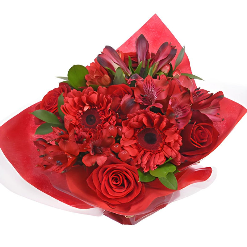 Monochromatic Red Bouquetta Centerpieces