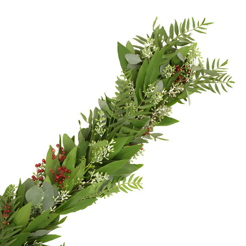 Seeded Eucalyptus, Bay Leaf, and Pepperberry Garland