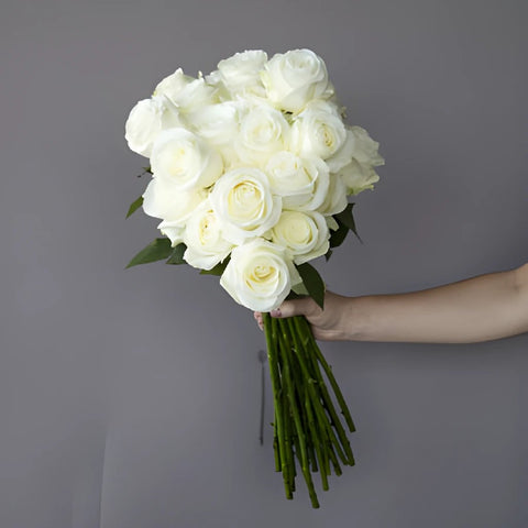 Fresh European Cut White Roses For Your House
