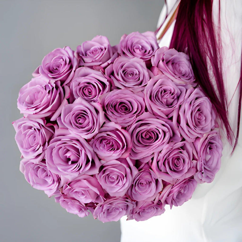 Still Cool Waters Lavender Rose Bouquet