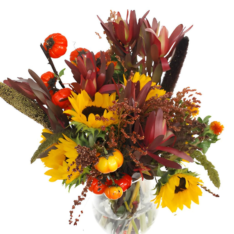 Autumn Sunflower DIY Flower Kit In a Vase