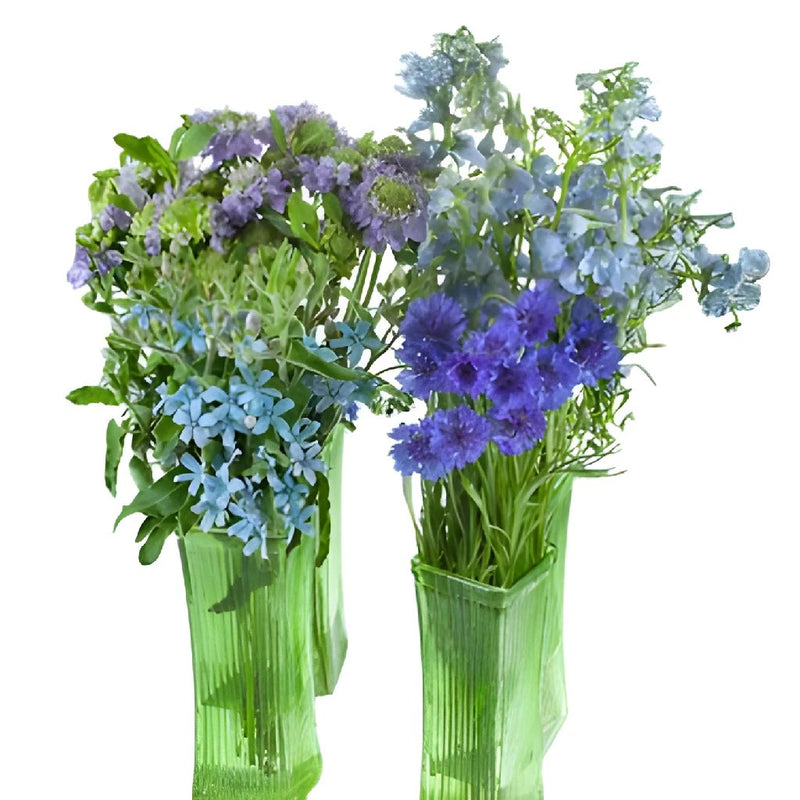 Blue Wildflower DIY Flower Kit In a Vase