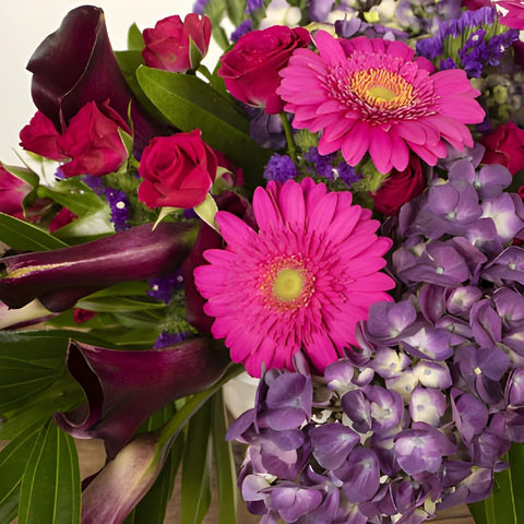 Bold Dreams Pink and Purple DIY Flower Centerpieces in a vase