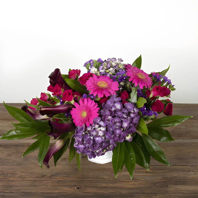 Bold Dreams Pink and Purple DIY Flower Bouquet close up