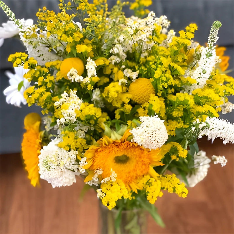 Bright Sunshiny Day DIY Flower Kit In a Vase