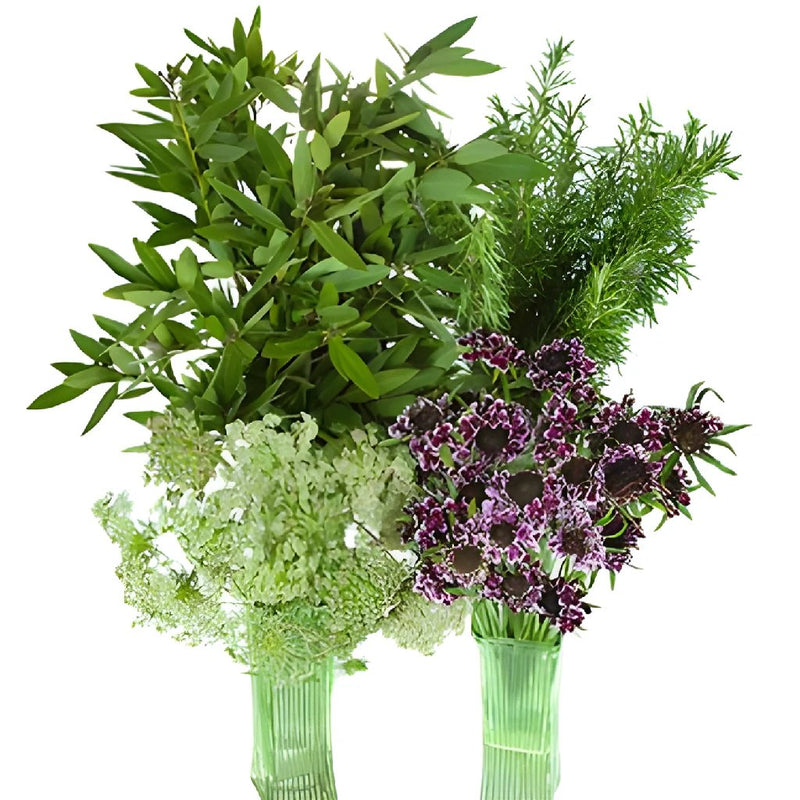 Burgundy Wildflower Filler DIY Flower Kit In a Vase
