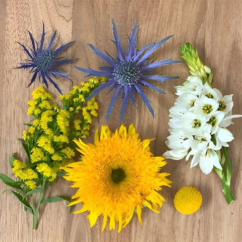 Country Barnyard DIY Flower Kit Flatlay