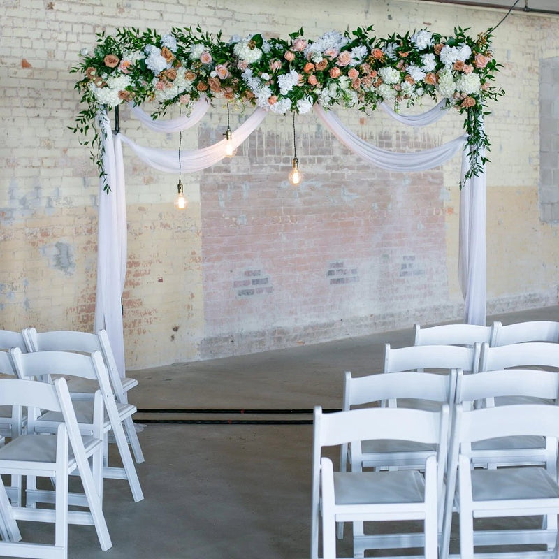 DIY Flower Arch Square White